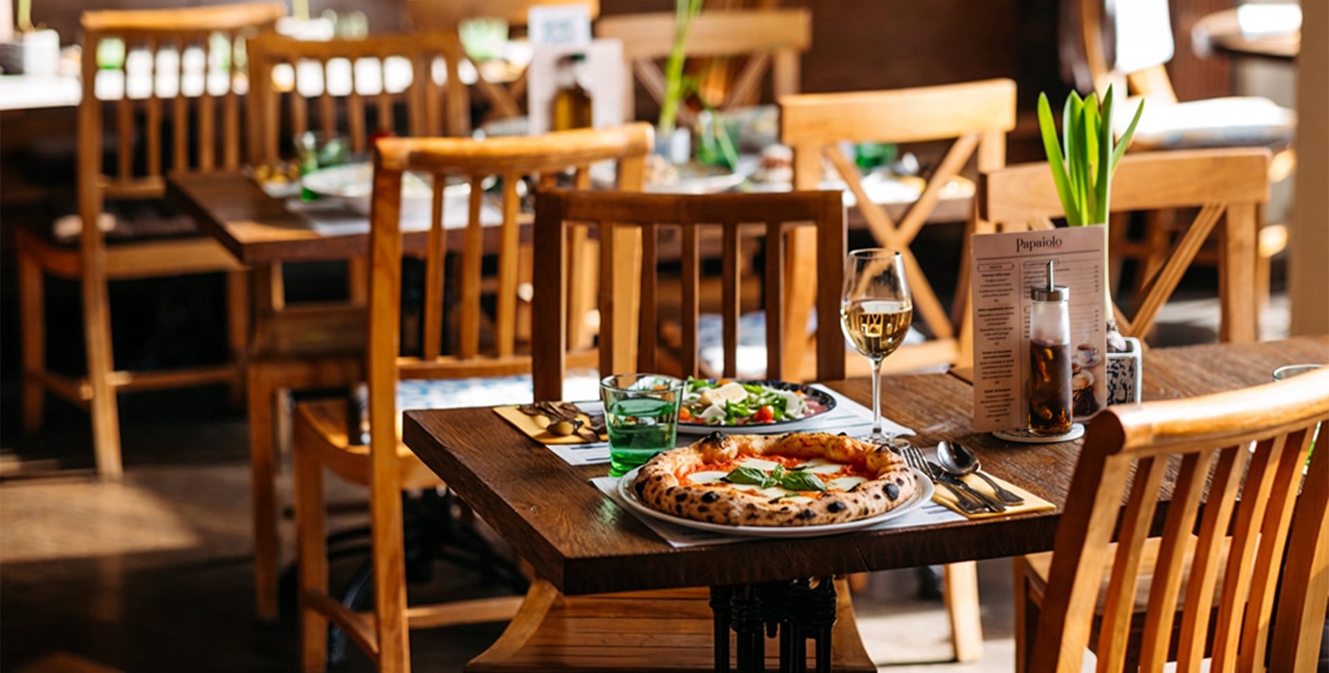 Papaiolo authentic Neapolitan pizzeria in Prague city center with wood-fired stone oven on Na Poříčí street