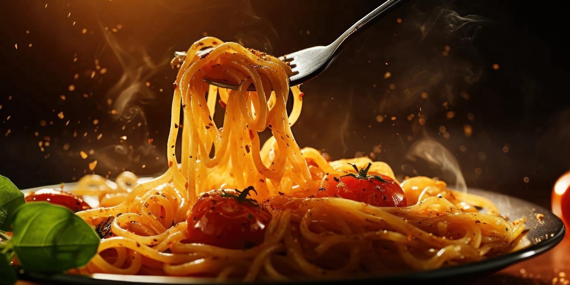 Spaghetti napoletana with Tomato sauce and shallots