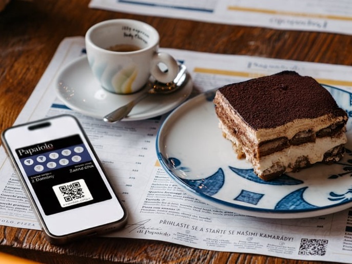 La famiglia Papaiolo loyalty card on Iphone 15