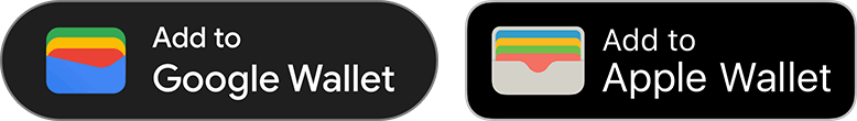 Add to Google Wallet Apple Wallet